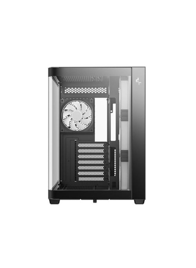DEEPCOOL CG530U 4F Panoramic Curved Glass Dual-Chamber ATX PC Case – 4 ARGB Fans, Tempered Glass, Dual-Chamber Layout, USB-C, CPU Cooler 160mm, GPU 410mm, PSU 210mm, Radiator Support 360mm – Black | R-CG530U-BKAGA4-G - Image 2